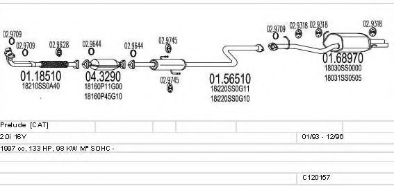 MTS C120157008255 Exhaust System
